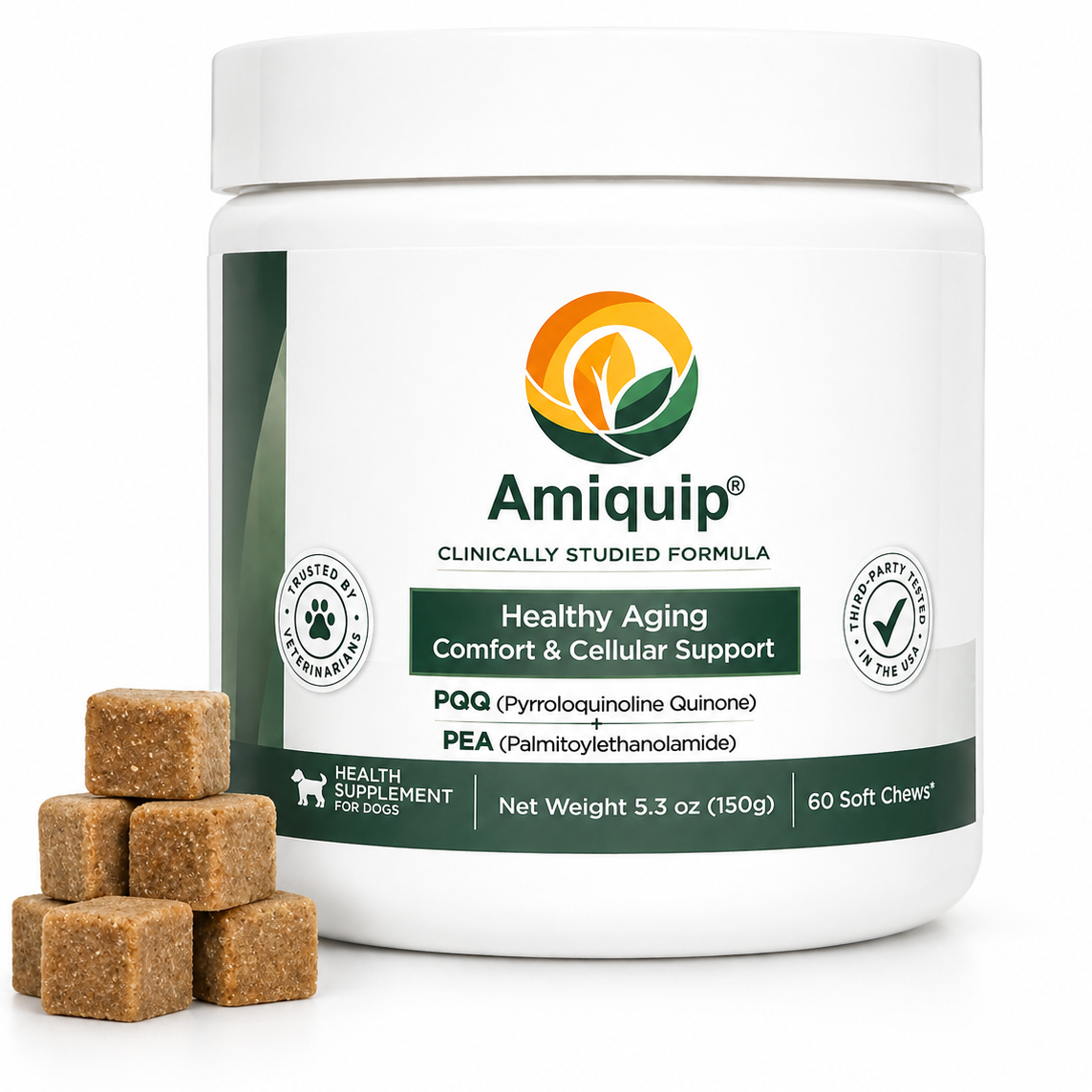 Amiquip soft chews supplement jar