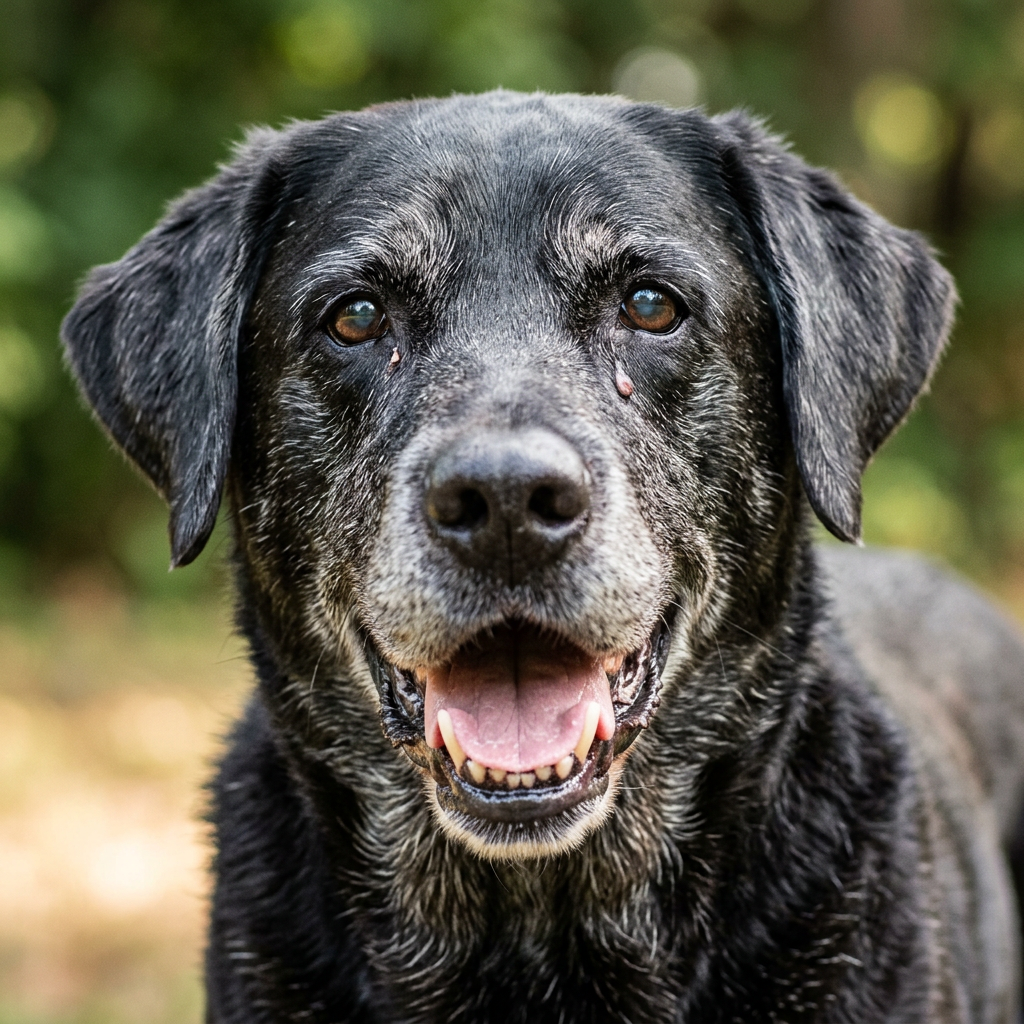 Senior dog, age 11+, a senior dog