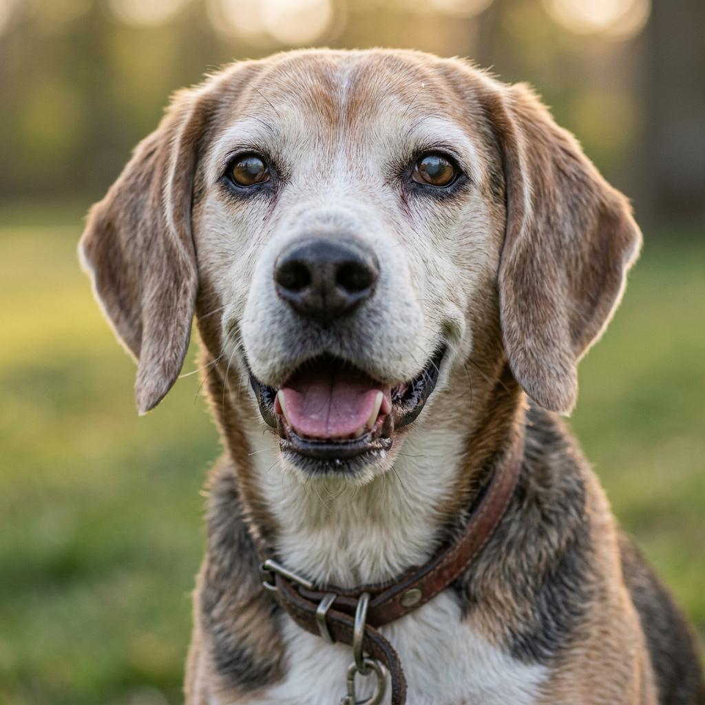 Senior dog, age 10+, a senior dog
